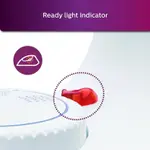 Philips HI113 Lightweight Button Groove Dry Iron – Color: White – Thumbnail 5