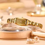 Olevs 5501 Slim Thin Japan Quartz Movement Woman’s Watch – Dial Color: Gold, Strap Color: Gold  – Thumbnail 3