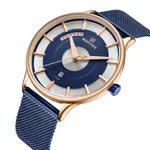 Naviforce NF3007 Luxury Stainless Steel Sports Men's Watch – Dial Color: Blue, Strap Color: Blue – Thumbnail 2