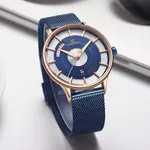 Naviforce NF3007 Luxury Stainless Steel Sports Men's Watch – Dial Color: Blue, Strap Color: Blue – Thumbnail 3