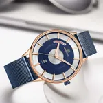 Naviforce NF3007 Luxury Stainless Steel Sports Men's Watch – Dial Color: Blue, Strap Color: Blue – Thumbnail 4