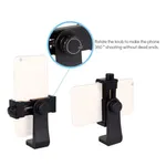 Tripod Mount Phone Clip Vertical Bracket 360 Degree Rotating – Thumbnail 4