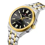 NAVIFORCE NF9226 Luminous Waterproof High-quality Quartz Men's Watch – Dial Color: Black, Strap Color: Silver – Thumbnail 2
