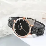 CURREN 9046 Stainless Steel Analog Watch For Women – Dial Color: Black, Strap Color: Black – Thumbnail 3