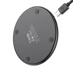 Hoco CW6 Pro 15W Ultra-Thin Wireless Fast Charger with LED Indicator – Color: Black – Thumbnail 3