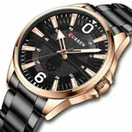 Curren 8389 High Quality Stainless Steel Quartz Analog Fashion Men's Watch – Dial Color: Brown, Strap Color:  Brown  – Thumbnail 3