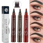 4 Point Maquillajes Para Mujer Waterproof Liquid Eyebrow Pencil Gray Brown – Thumbnail 4