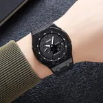 SKMEI 2243 Silicone Quartz Sports Men's Watch – Dial Color: Black, Strap Color: Black – Thumbnail 4