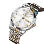 Poedagar 810 Adults Stainless Steel Men's Watch – Dial Color: White, Strap Color: Silver – Thumbnail 2