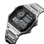 SKMEI 1335 Original Digital Men's Wrist Watch – Dial Color: Black, Strap Color: Silver – Thumbnail 2