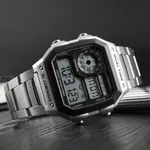 SKMEI 1335 Original Digital Men's Wrist Watch – Dial Color: Black, Strap Color: Silver – Thumbnail 4