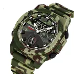 SKMEI 2355 Digital Analog Luxury Sports Men's Watch – Dial Color: Green, Strap Color: Green  – Thumbnail 2