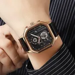 SKMEI 1963 Waterproof Quartz Chronograph Men's Watch – Dial Color: Rose, Strap Color: Black – Thumbnail 4