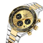 NAVIFORCE NF8049 Luminous Multifunctional Dial Men’s Watch – Dial Color: Gold, Strap Color: Silver – Thumbnail 2