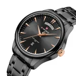 NAVIFORCE NF9213 Analog Waterproof Stainless Steel Watch For Men – Dial Color: Black, Strap Color: Black – Thumbnail 2