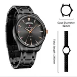 NAVIFORCE NF9213 Analog Waterproof Stainless Steel Watch For Men – Dial Color: Black, Strap Color: Black – Thumbnail 5