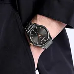 NAVIFORCE NF9213 Analog Waterproof Stainless Steel Watch For Men – Dial Color: Black, Strap Color: Black – Thumbnail 6