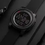SKMEI 1257 Premium Multifunctional Digital Sporty Men's Watch – Dial Color: Black, Strap Color: Black – Thumbnail 2