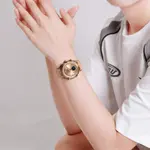 Naviforce NF7109 Fumed Silica Strap Dual Display Transparent LCD Fashion Women's Watch – Dial Color: Gold, Strap Color: Gold  – Thumbnail 5