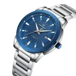 Naviforce NF8029 Luxury Stainless Steel Quartz Analog Men's Watch – Dial Color: Blue, Strap Color: Silver – Thumbnail 3