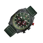 Naviforce 8057 High Quality Genuine Leather Straps Chronograph Men's Watch – Dial Color: Green, Strap Color: Green  – Thumbnail 2