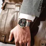 CRRJU 2286 High Quality Stainless Steel Multifunctional Quartz Classic Men's Watch – Dial Color: Rose Black, Strap Color: Silver – Thumbnail 2