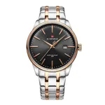 NAVIFORCE NF9230 Gentle Elegant Waterproof Men’s Watch – Dial Color: Rose, Strap Color: Silver – Thumbnail 1