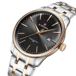 NAVIFORCE NF9230 Gentle Elegant Waterproof Men’s Watch – Dial Color: Rose, Strap Color: Silver – Thumbnail 2