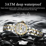 Poedagar 306 Luxury Quartz Waterproof Luminous Women's Watch – Dial Color: Silver, Strap Color: Silver – Thumbnail 3