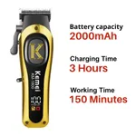 Kemei KM-1800 Rechargeable Beard & Hair Clipper Trimmer – Thumbnail 4