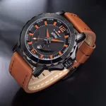 NAVIFORCE NF9122 Classic Japan Movement Waterproof Casual Men's Watch – Dial Color: Black, Strap Color: Orange – Thumbnail 4