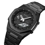 Skmei 1816 Fashion World Quartz Men's Watch – Dial Color: Black, Strap Color: Black – Thumbnail 2
