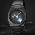 Skmei 1816 Fashion World Quartz Men's Watch – Dial Color: Black, Strap Color: Black – Thumbnail 4
