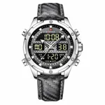 NAVIFORCE 9194 Multifunction Analog Men's Watch – Dial Color: Silver, Strap Color: Grey – Thumbnail 1