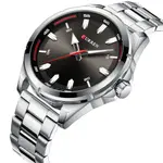Curren 8320 Luxury Stainless Steel Casual Men's Watch – Dial Color: Brown, Strap Color: Silver – Thumbnail 2