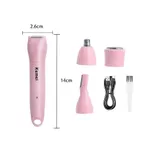 Kemei KM-1916 Rechargeable 4 in 1 lady Trimmer and Shaver – Thumbnail 2