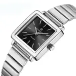 NAVIFORCE NF5048 Stylish Square Waterproof Women’s Watch – Dial Color: Black, Strap Color: Silver – Thumbnail 2