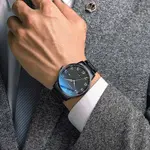 CRRJU 5009 Stainless Steel Analog Simple Classic Men's Watch – Dial Color: Black, Strap Color: Black – Thumbnail 3