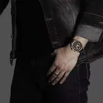 Naviforce NF9089 Stainless Steel Chronograph Multifunctional Classic Men's Watch – Dial Color: Rose Gold, Strap Color: Black – Thumbnail 7