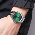 SKMEI 2120 Sport Waterproof Dual Display Digital Chrono Men's Watch – Dial Color: Green, Strap Color: Silver – Thumbnail 4