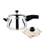 Sahara UNQ0161 Aluminum Pressure Cooker Handi 5 Liter – Thumbnail 1