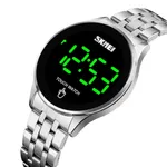 SKMEI 1579 Led Touch Screen Digital Man's Watch – Dial Color: Black, Strap Color: Silver – Thumbnail 2
