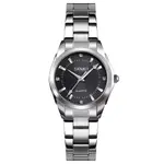 SKMEI 1620 Analog Stylish Quartz Stainless Steel Women's Watch – Dial Color: Black, Strap Color: Silver – Thumbnail 1