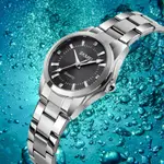 SKMEI 1620 Analog Stylish Quartz Stainless Steel Women's Watch – Dial Color: Black, Strap Color: Silver – Thumbnail 2