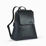 100% Genuine Cow Leather Love Expression Ladies Backpack – Color: Black – Thumbnail 2