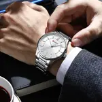 Curren 8430 High Quality Stainless Steel Analog Men's Watch – Dial Color: White, Strap Color: White – Thumbnail 3