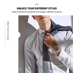 CRRJU 5005 Classic Stainless Steel Multifunctional Analog Quartz Fashion Men's Watch – Dial Color: Black, Strap Color: Silver – Thumbnail 3