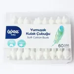 100% Cotton Wee Baby Soft & High Quality Cotton Buds 60Pcs – Thumbnail 2