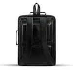 3G Smart Waterproof Stylish 3 in 1 Leather Backpack – Color: Black – Thumbnail 5
