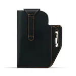 Men’s Single Shoulder Cow Leather Waterproof Anti Theft Waist Bag – Thumbnail 3